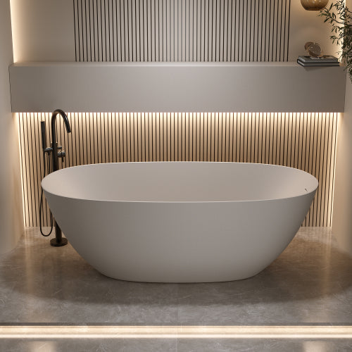 Airayvis 61 inch Matte White Stone Resin Freestanding Soaking Bathtub – Complete Buyer’s Guide 2026