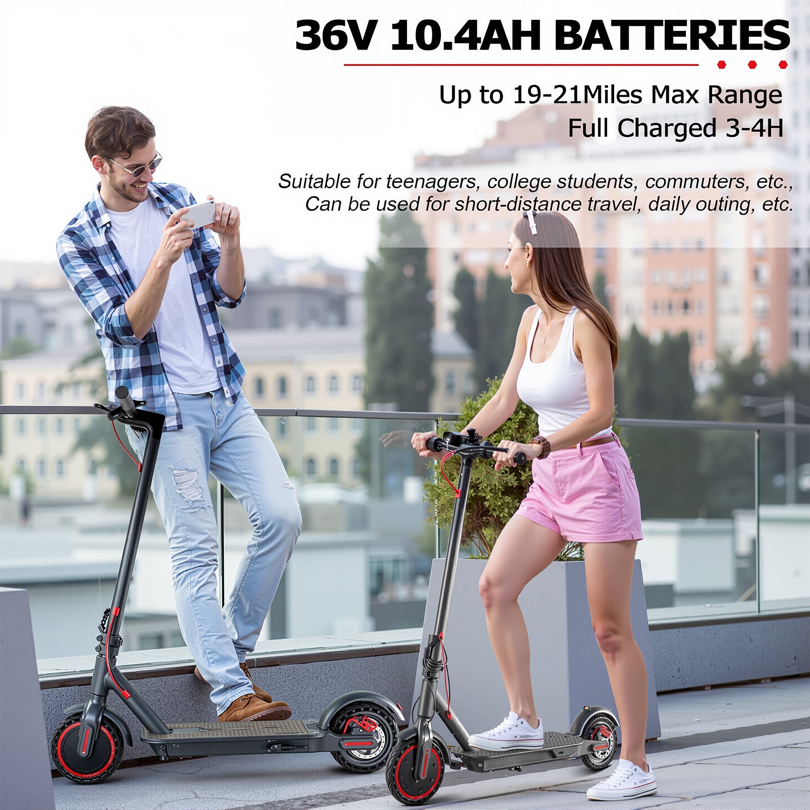 C4 Pro Commuter Scooter Foldable Electric Scooter With APP For Adults