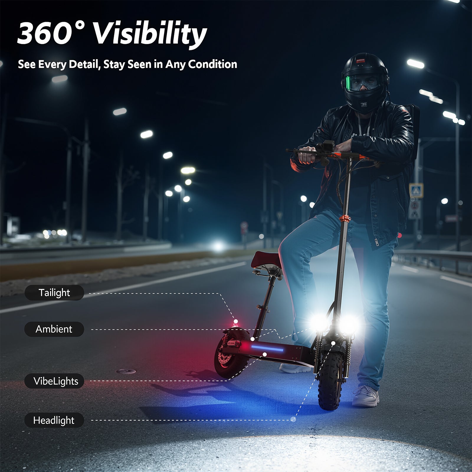 S10 Max Electric Off Road Scooter with Seat For Adults Motorised Scooter