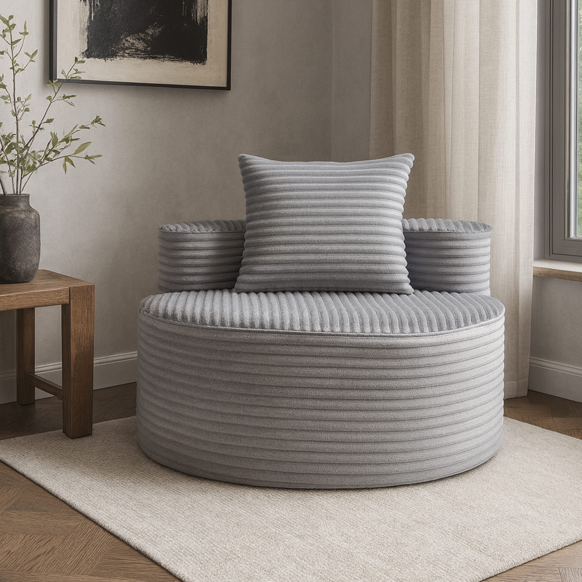 Compressed Sofa:Moon Bay Sofa-YKX-33003A-1-Grey