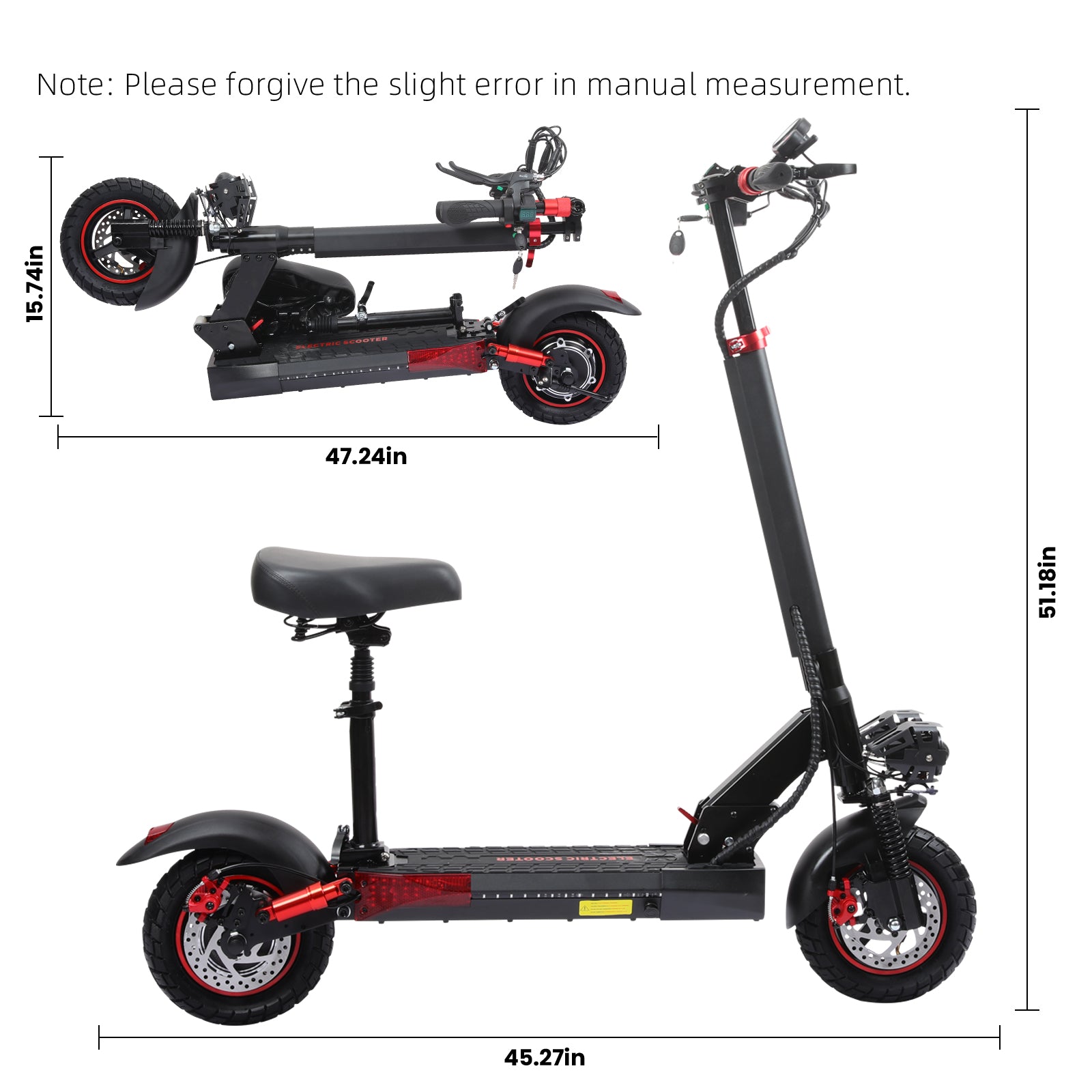 S10 Max Electric Off Road Scooter with Seat For Adults Motorised Scooter