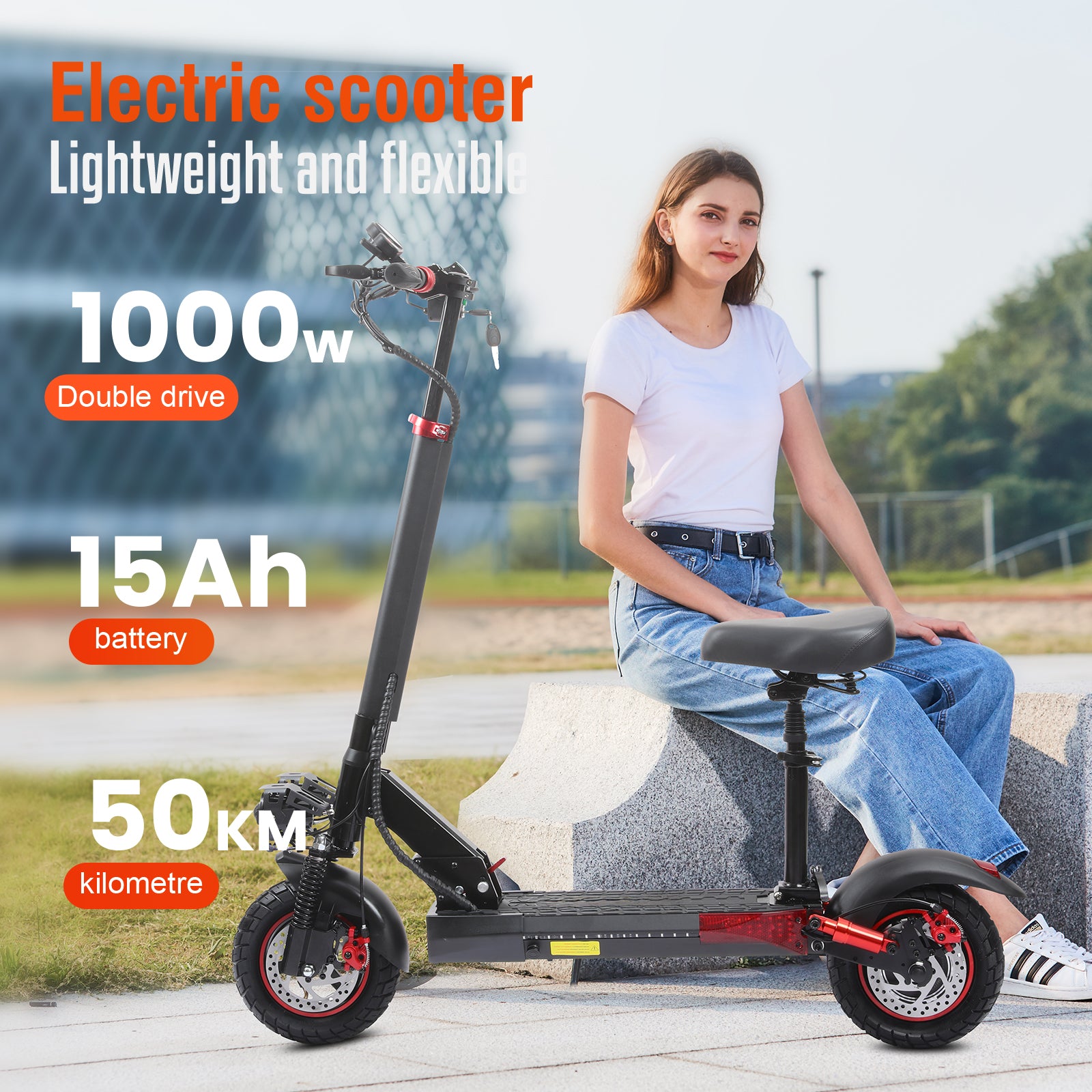 S10 Max Electric Off Road Scooter with Seat For Adults Motorised Scooter