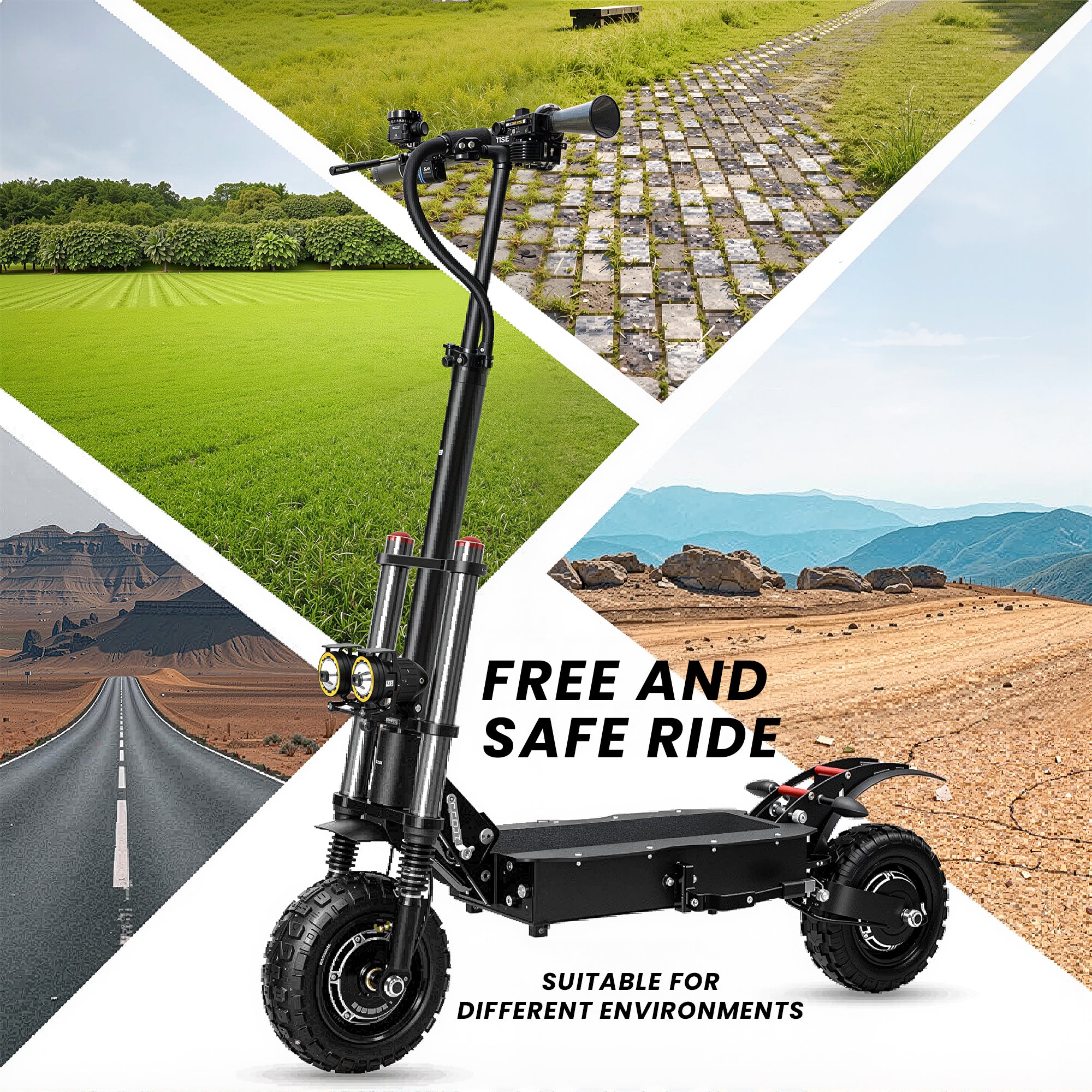 S60X Off Road Scooter Folding E-Scooter with Dual Motor Fast Electric Scooter