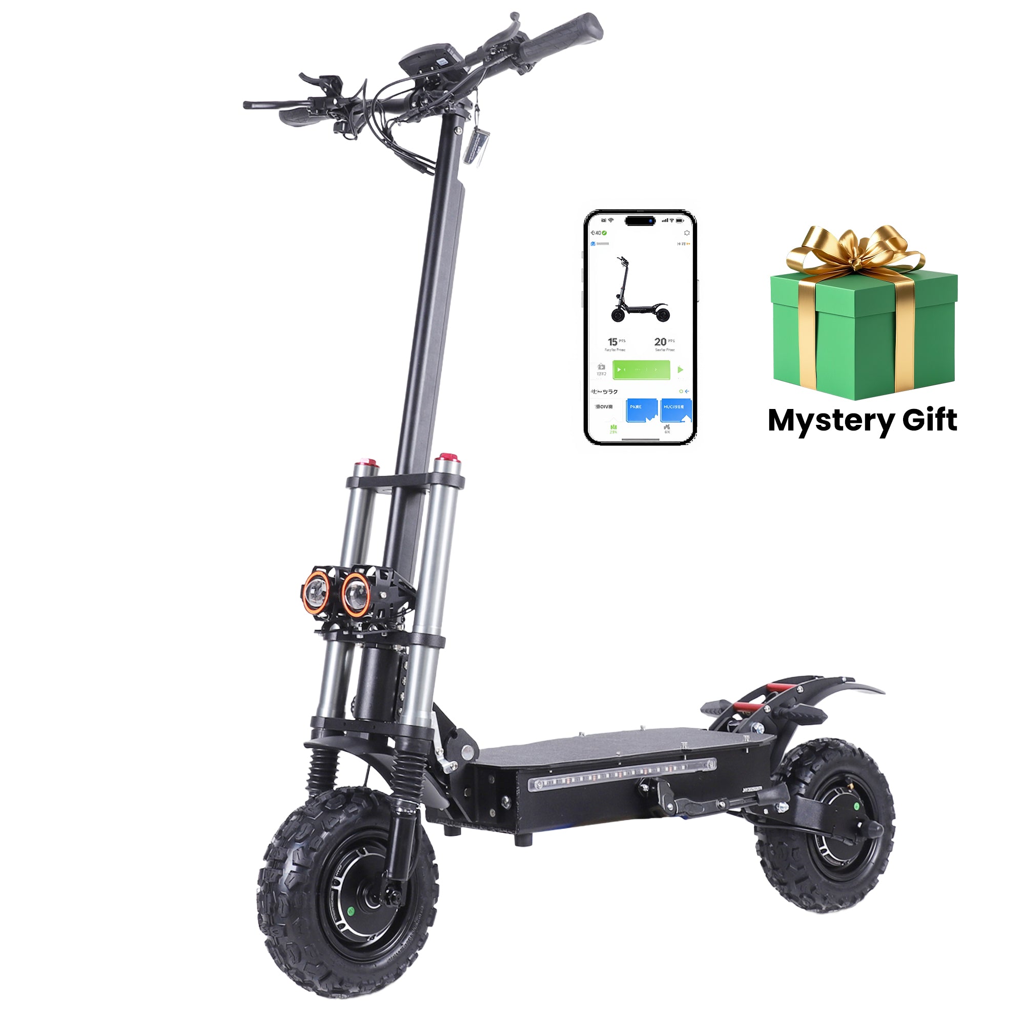 Custom Pure Electric Power Off Road Scooter 60v 35ah
