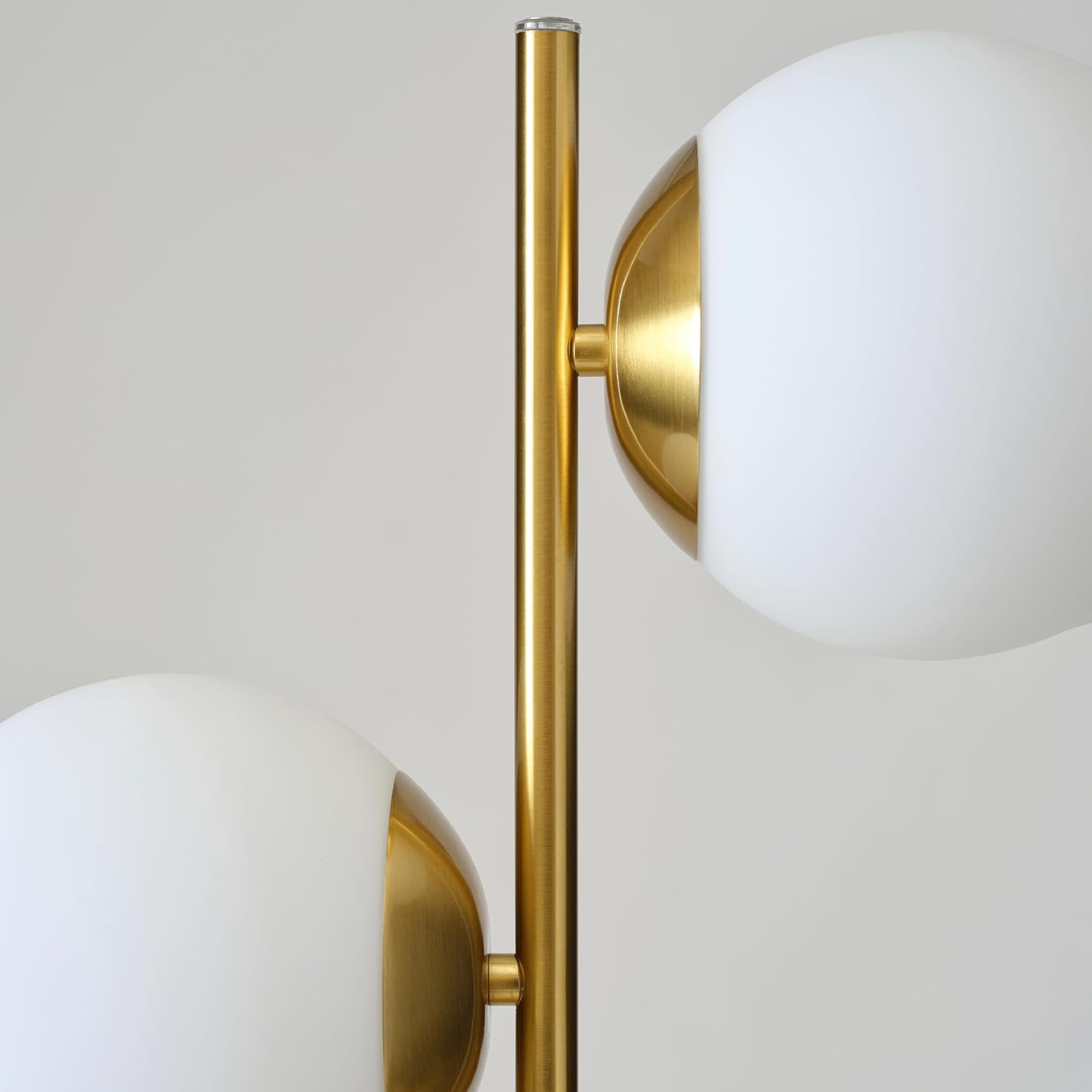 Sphere Table Lamp Contemporary Living Room Decor 2 LED Globe Lights USB Port