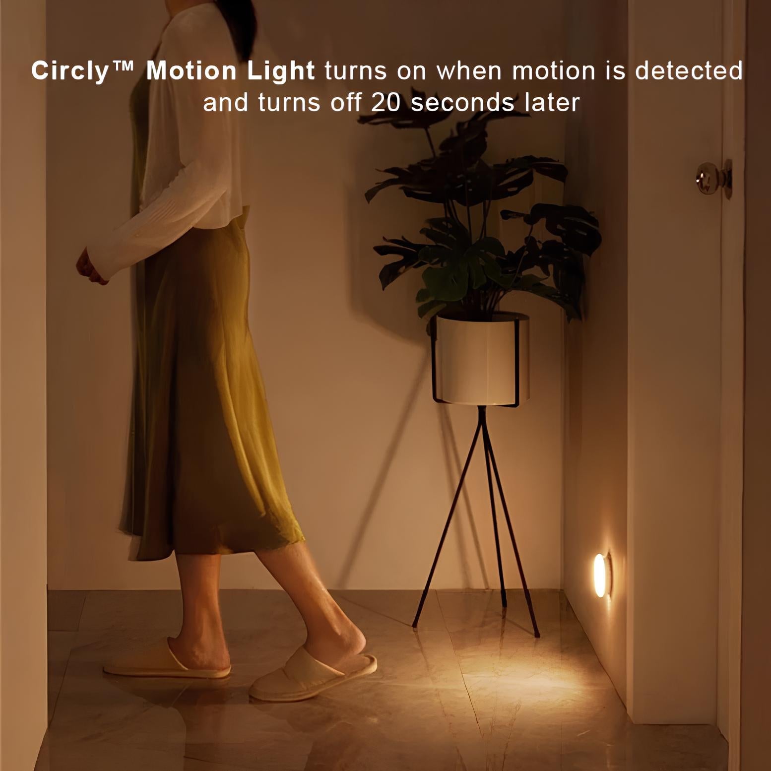 Circly Motion Light adhesive magnetic installation