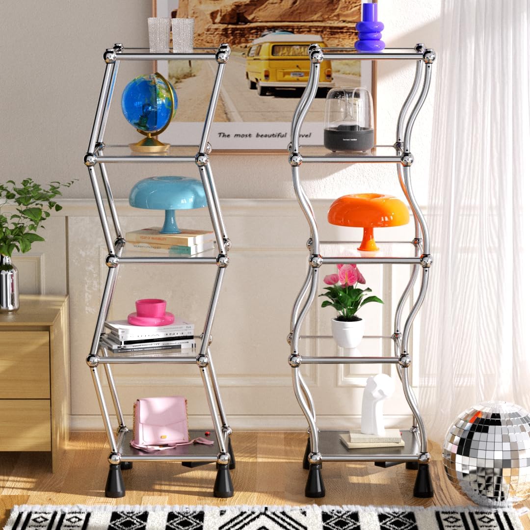 Vintage Dancing Shelf - Antique Rotating Display Shelf for Home Decor | Retro Moving Bookshelf