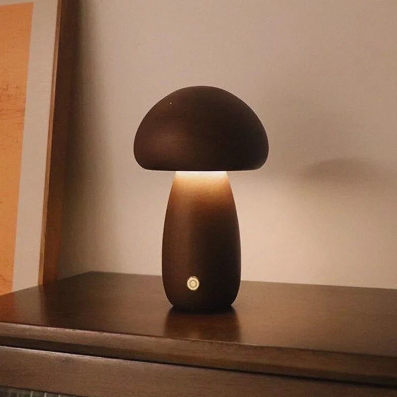 Lumishroom™ Wooden Table Lamp