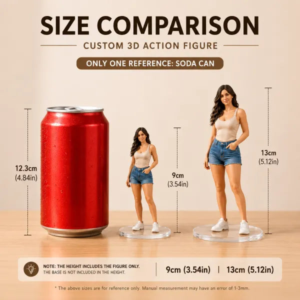 Custom Realistic 3D Figurine from Photo with Display Box Personalized Full Body Figure