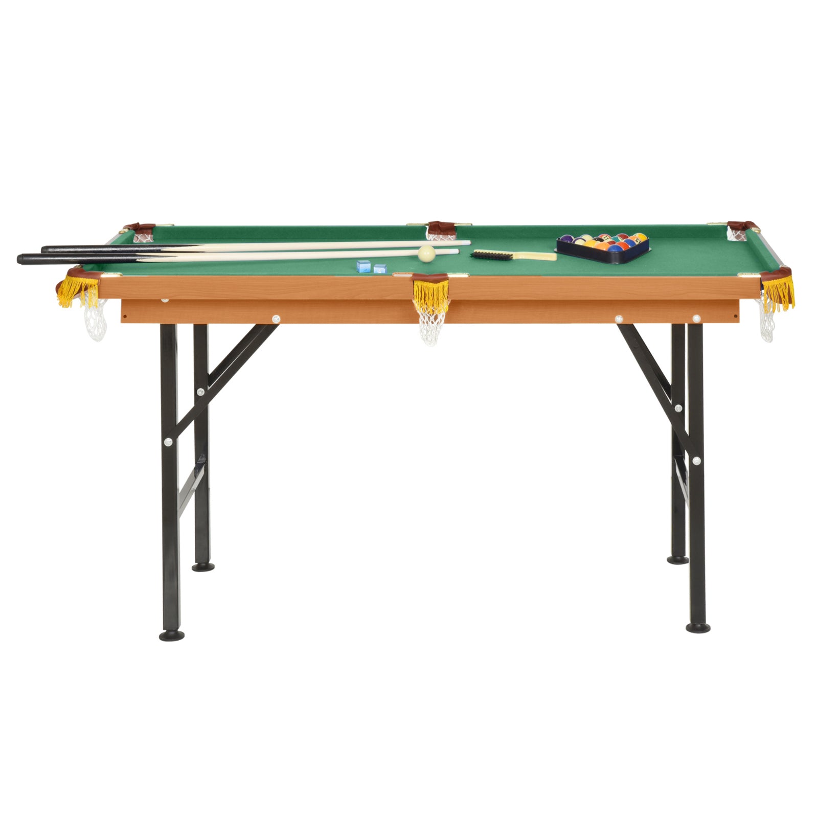 Fun Indoor Mini Pool Table - Green MDF Design for Living Room and Game Room Use