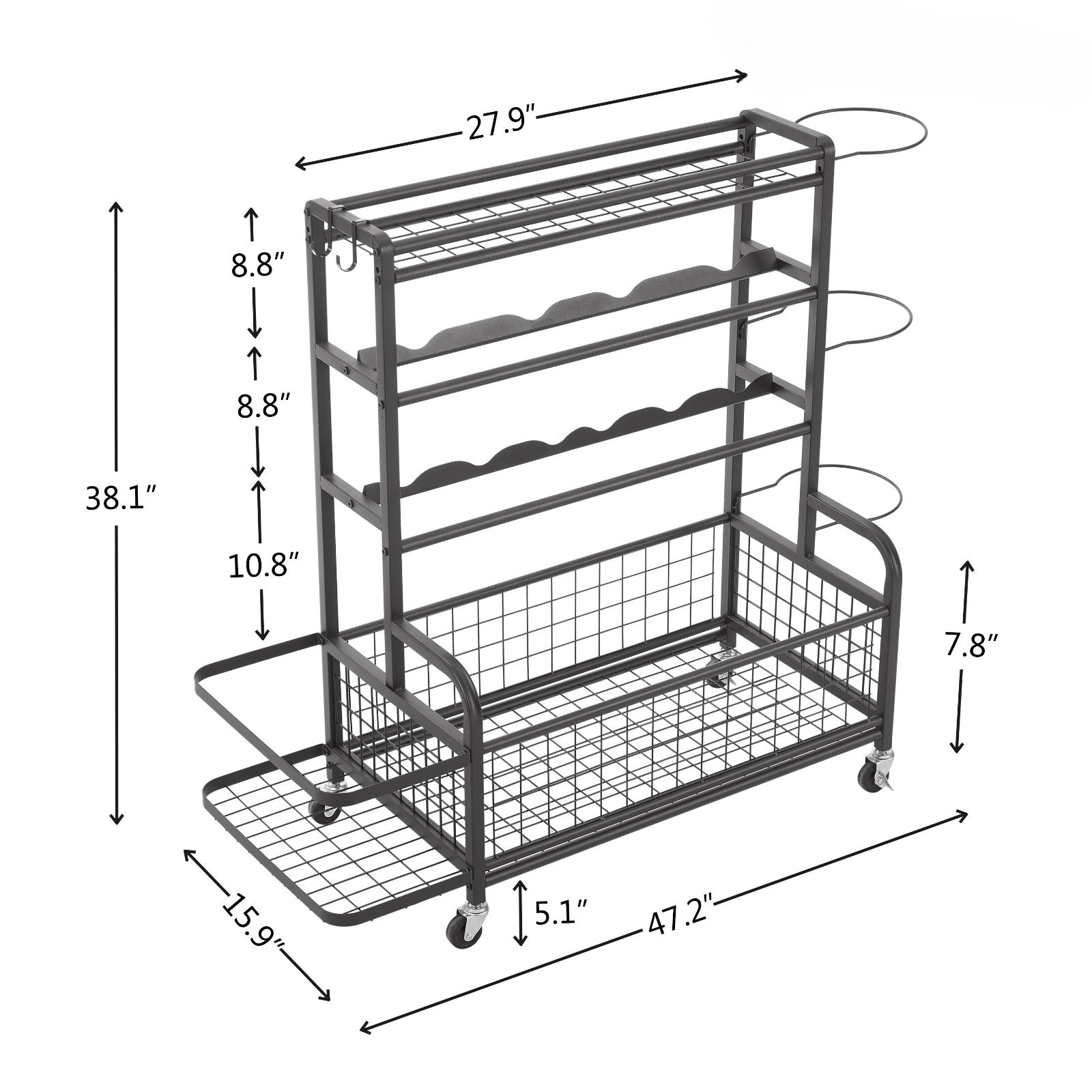 Equip Storage Rack Dumbbell Rack Multi-use Storage Rack