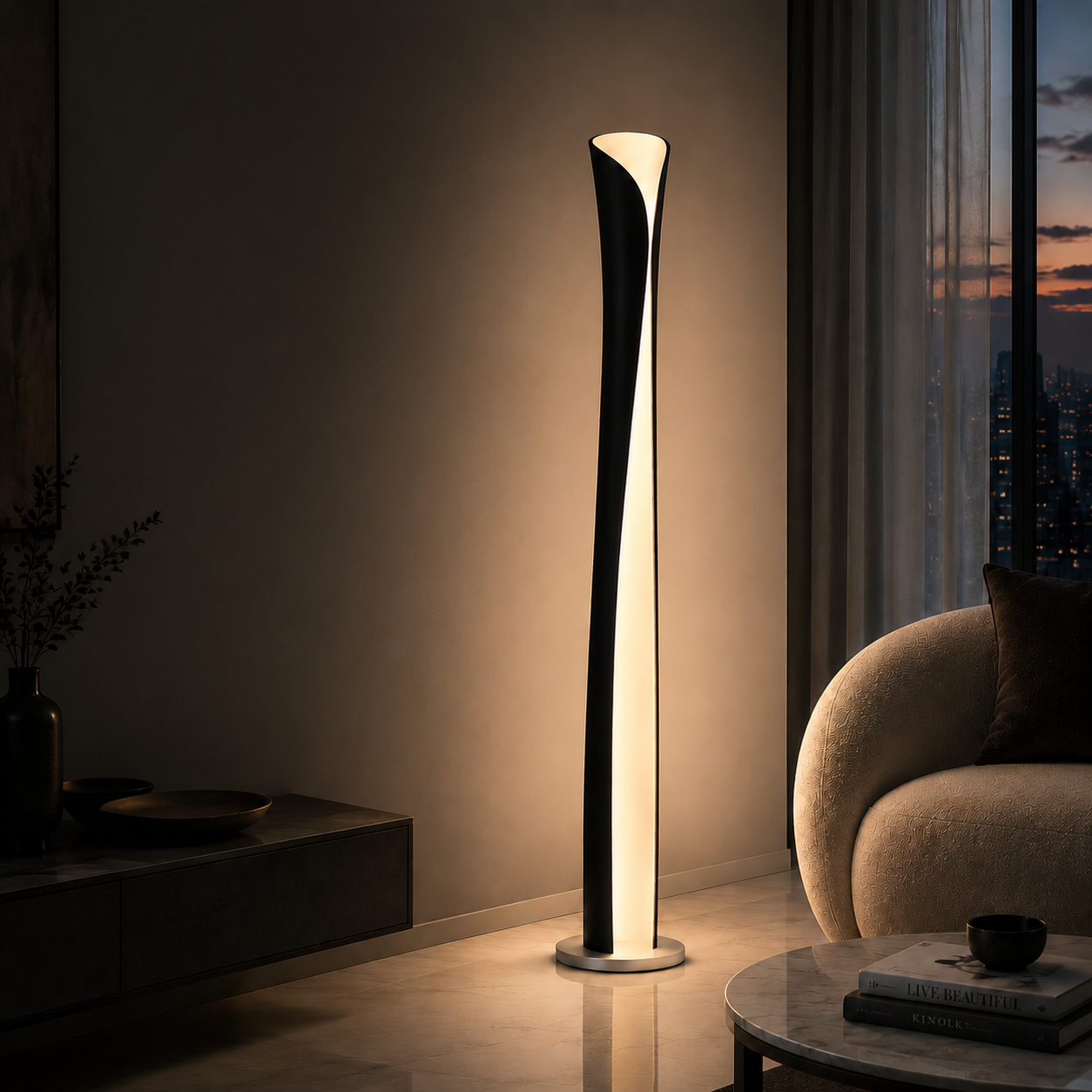 Cadmo Modern LED Sculptural Lamp