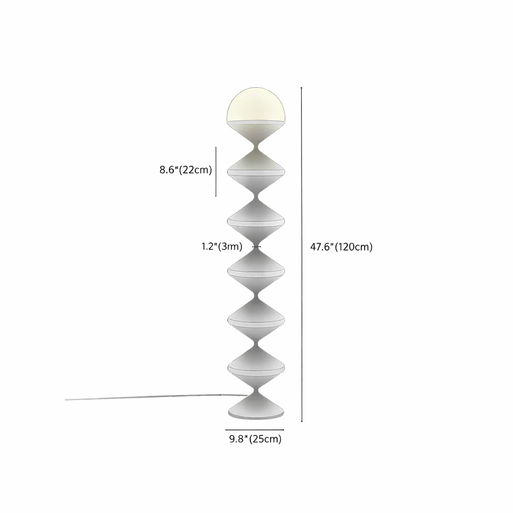 Twirl Floor Lamp Modern LED Spiral Floor Lamp for Living Room