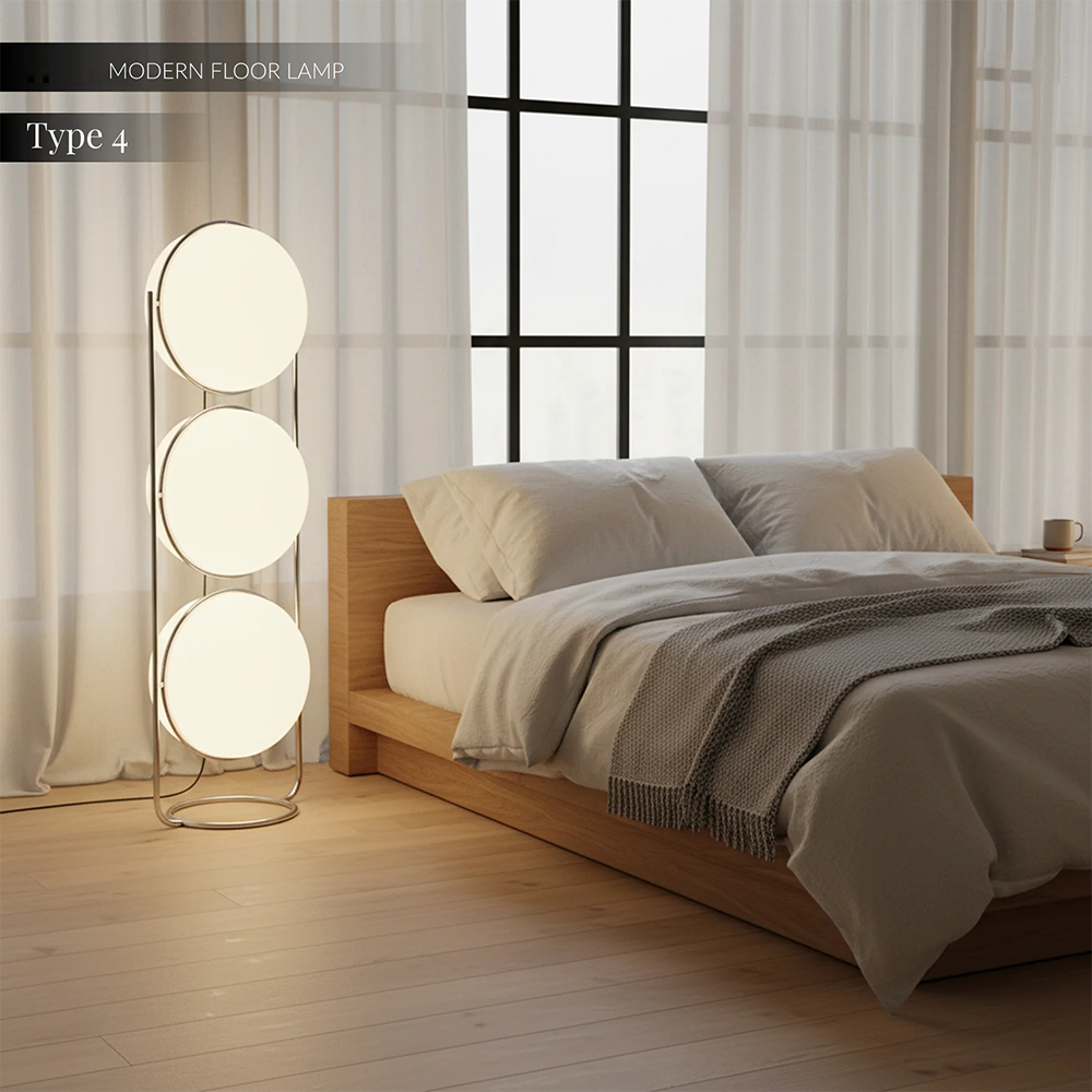 Modernes Design LED Ball Floor Lamp Illuminating Home Decor