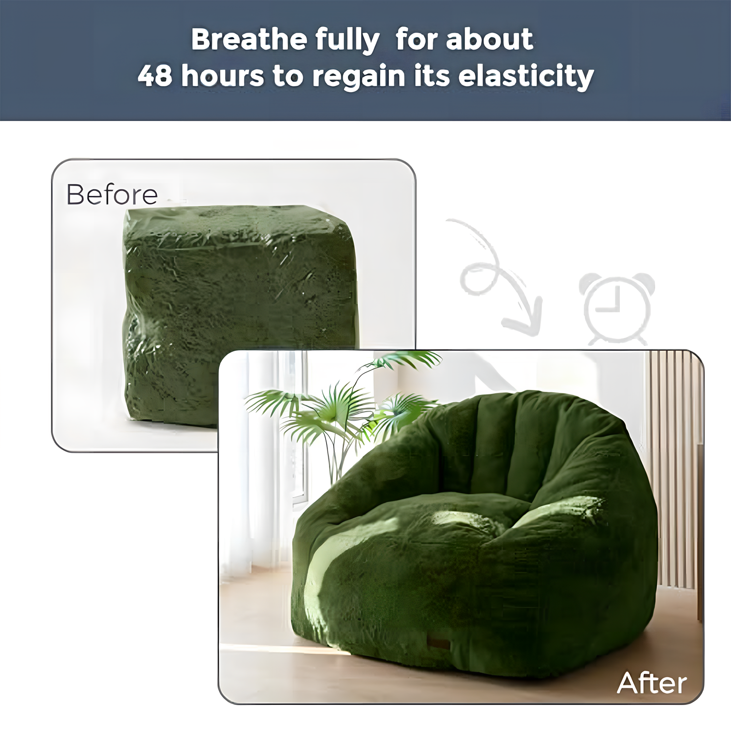 Oversized Faux Fur Bean Bag Chair Stuffed Lounge Sofa for Adults & Kids Perfect for Gaming Reading & Relaxing