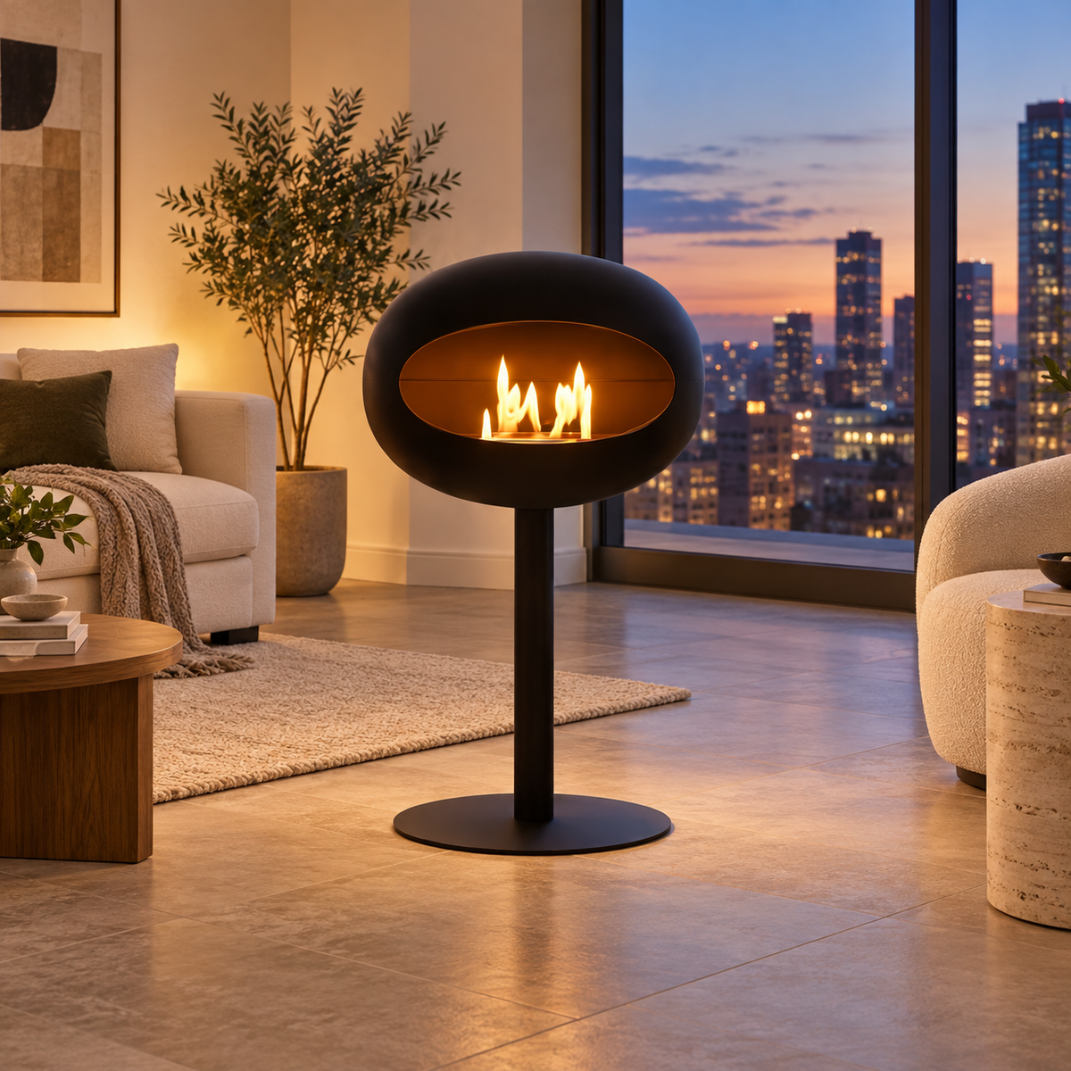Minimalist Bio-Ethanol Fireplace