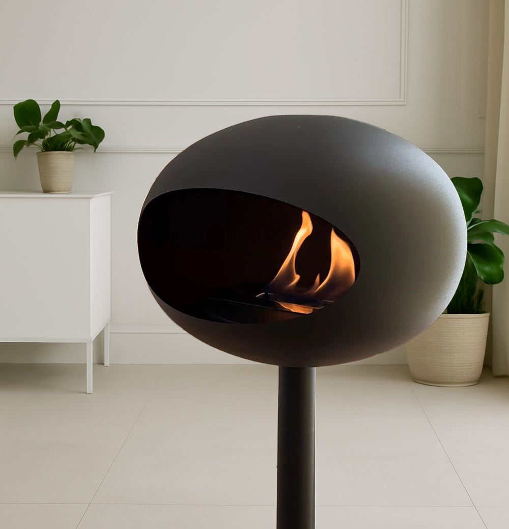 Minimalist Bio-Ethanol Fireplace for Smoke-Free Luxury Living
