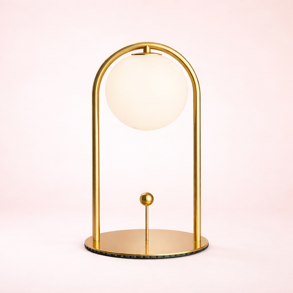 Minimalist Cream Table Lamp - Warm LED Bedside Light - Airayvis