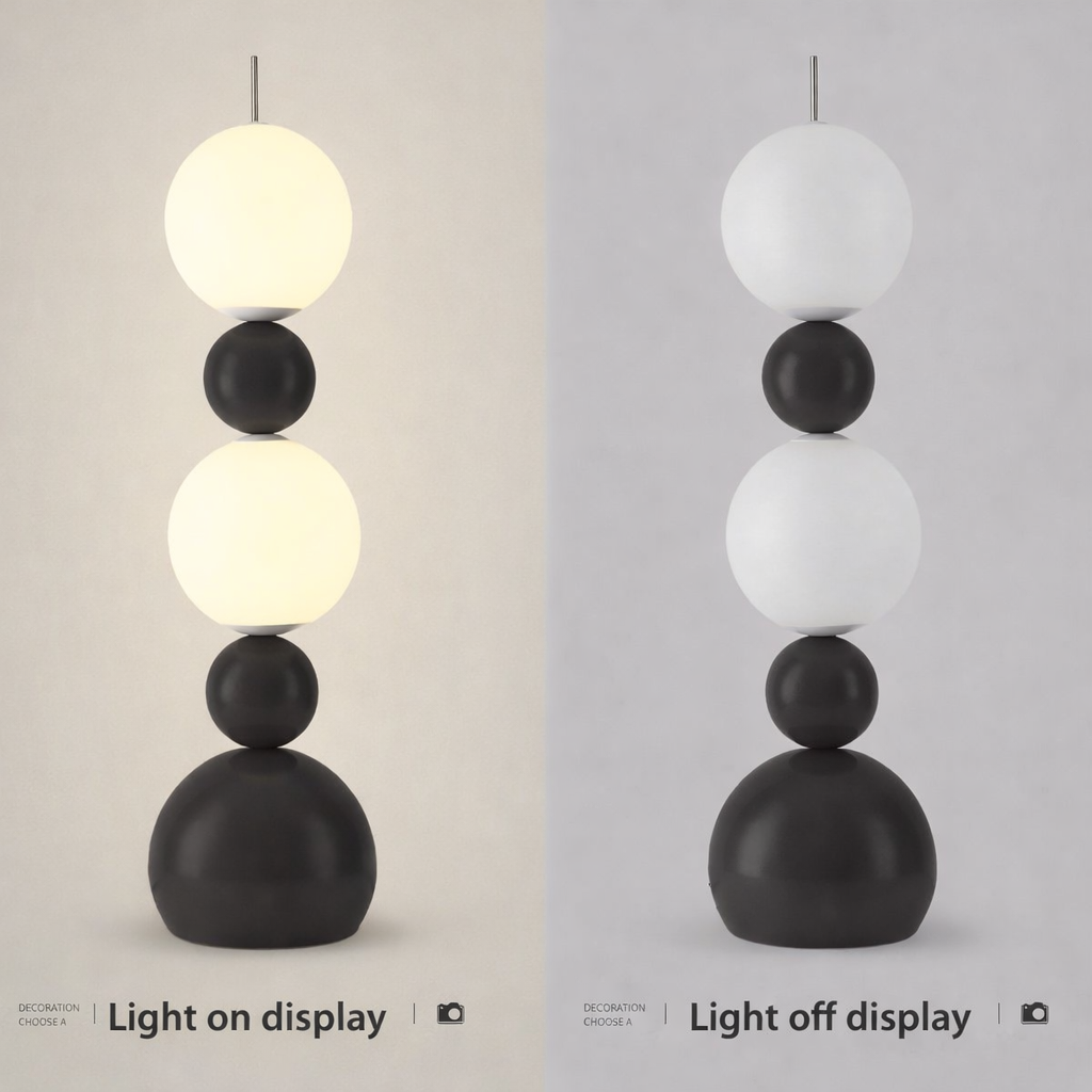 Modern LED Floor Lamp with Foot Switch 3-Color Ambient Lighting Energy-Saving Funky Fruit Design