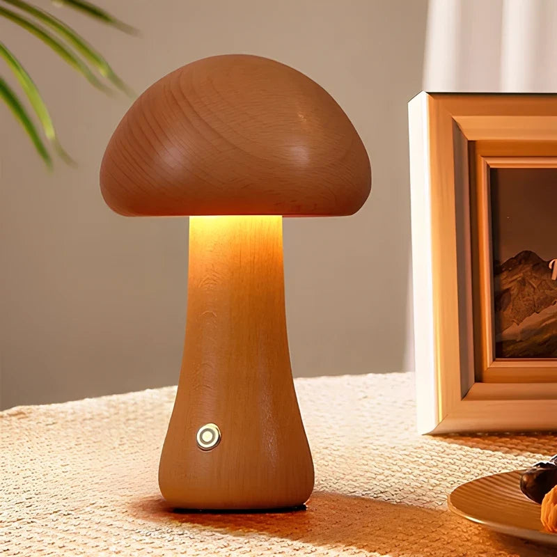 Lumishroom™ Wooden Table Lamp