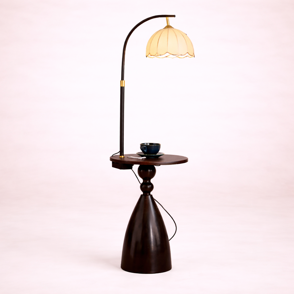 Vintage Lotus Shape Wabi Sabi Floor Lamp- Airayvis