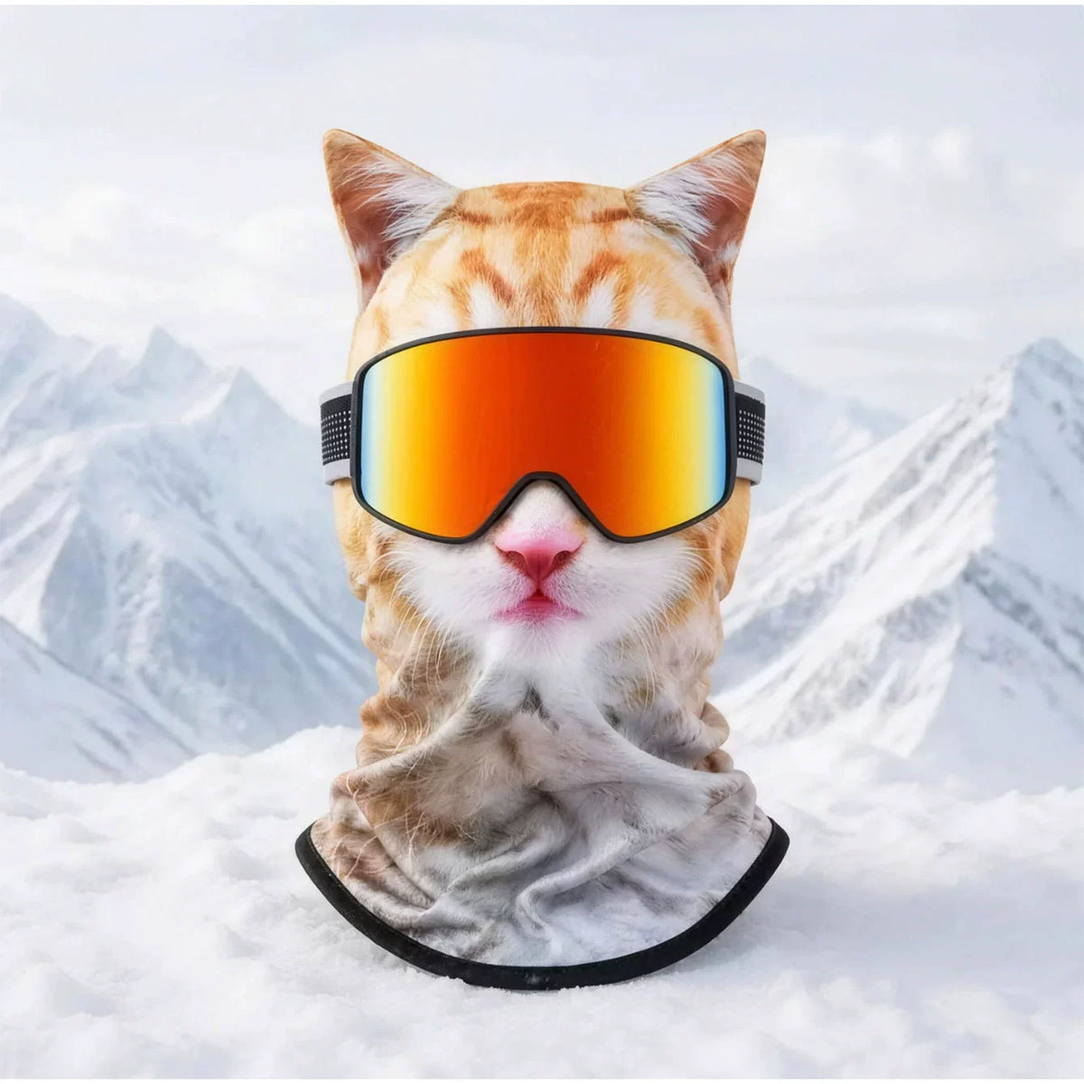 Funny Animal Print Face Covering Lightweight Outdoor Mask for Cycling Hiking and Sports