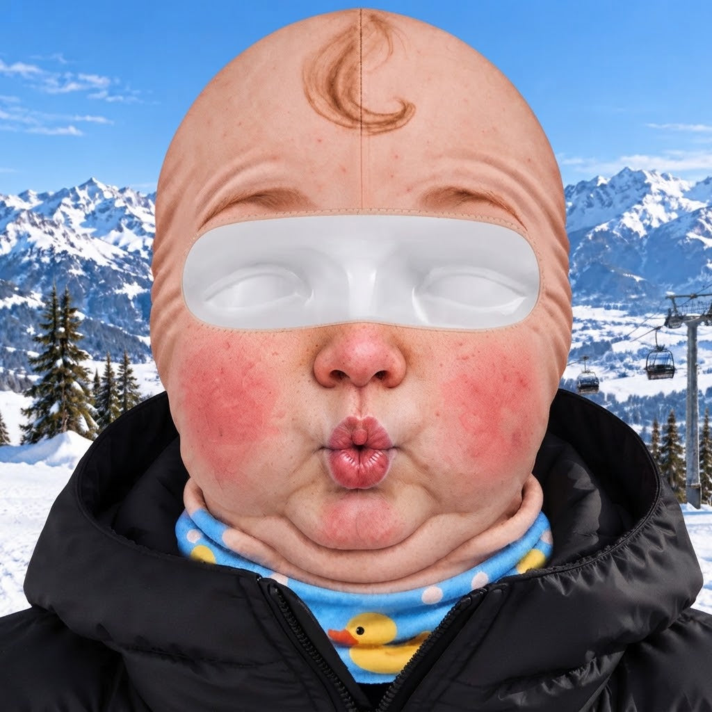 Funny Ski Mask Novelty Balaclava for Men and Women Ski Trips and Party Gifts
