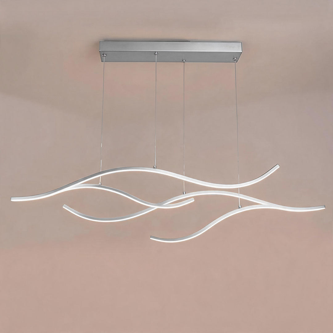 Curved LED Pendant Light Wavy LED Metal Ceiling Light - product image 14