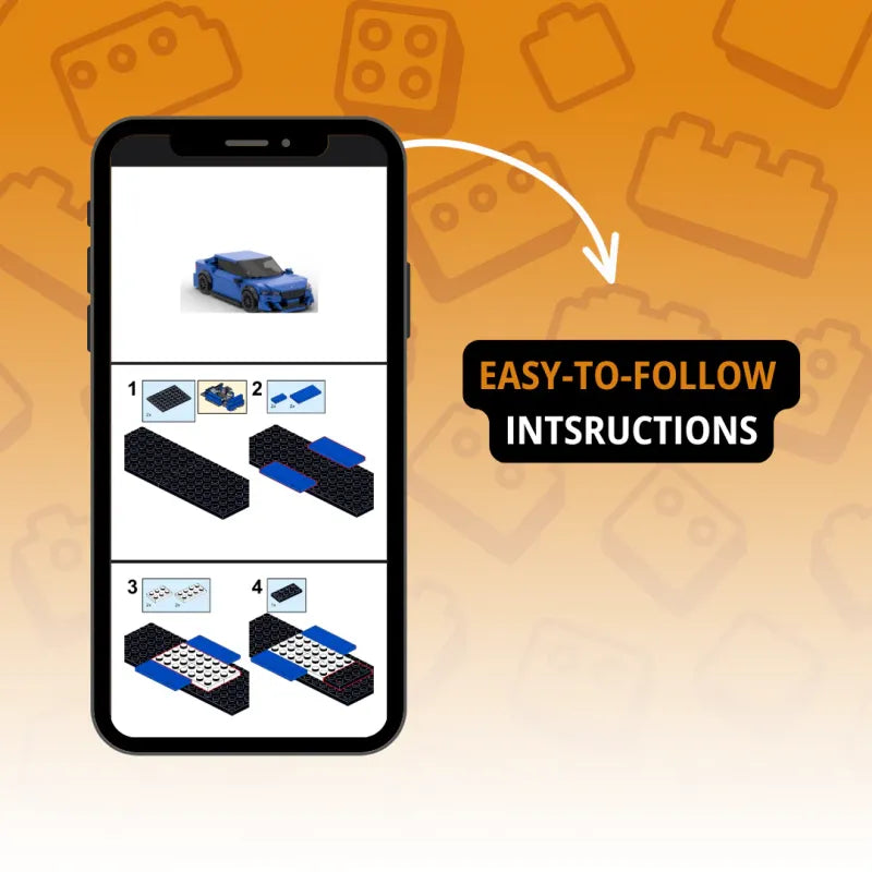 Custom Photo Car Brick Figure Set with Car Model & Personalized License Plate – Unique Birthday & Valentine’s Gift for Car Lovers