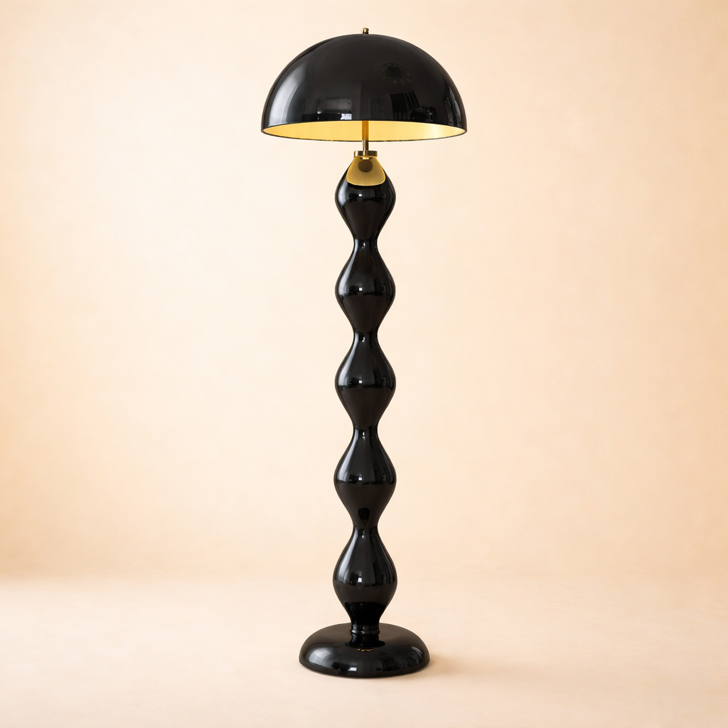 Cream Style Mushroom Floor Lamp Sculptural 3-Color LED Floor Light