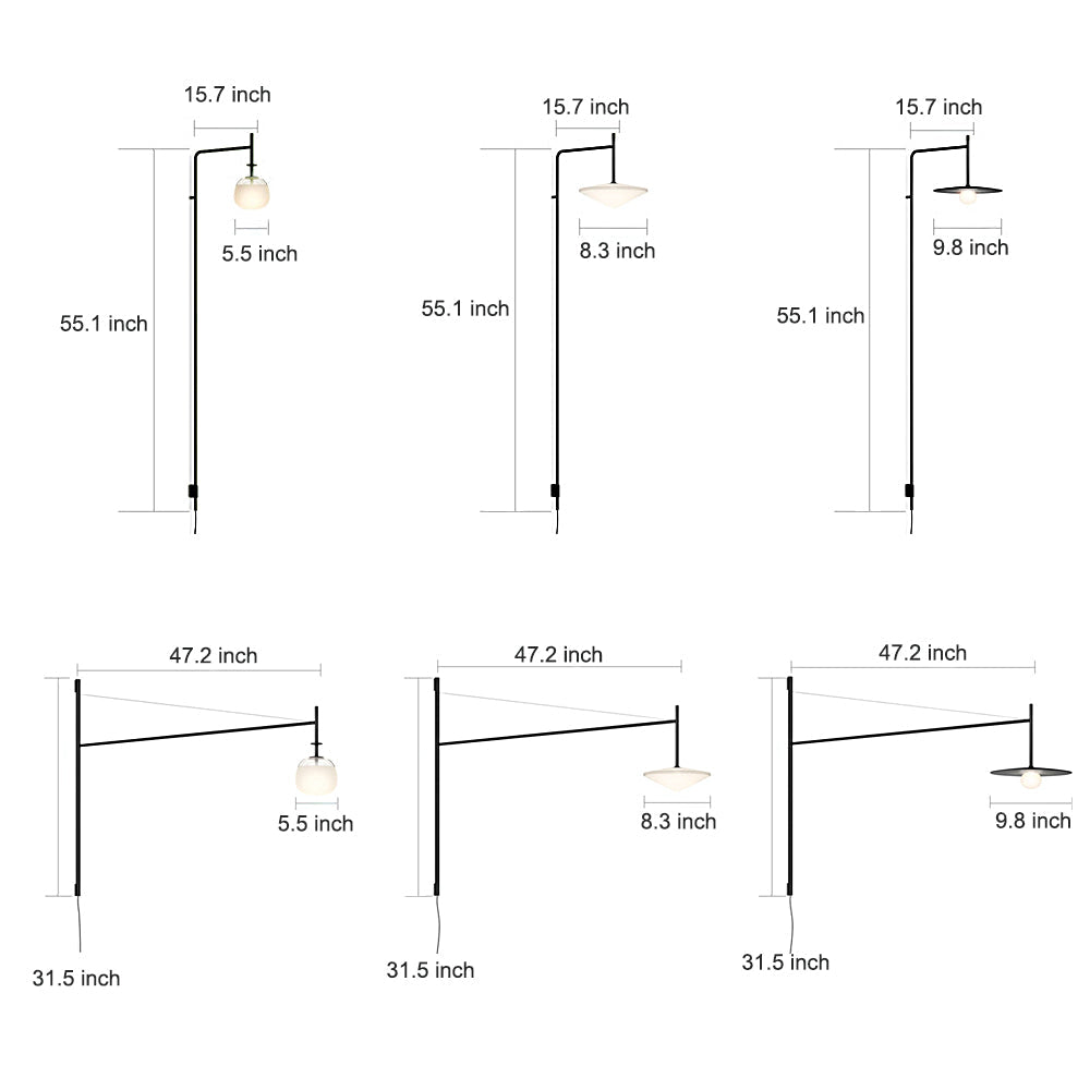 Cantilever Wall Lamp Modern Minimalist Metal LED Light - product image 15