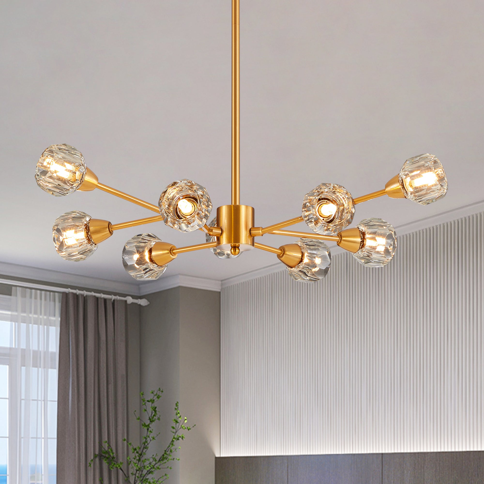 Modern Luxury Radiant Molecular Chandelier