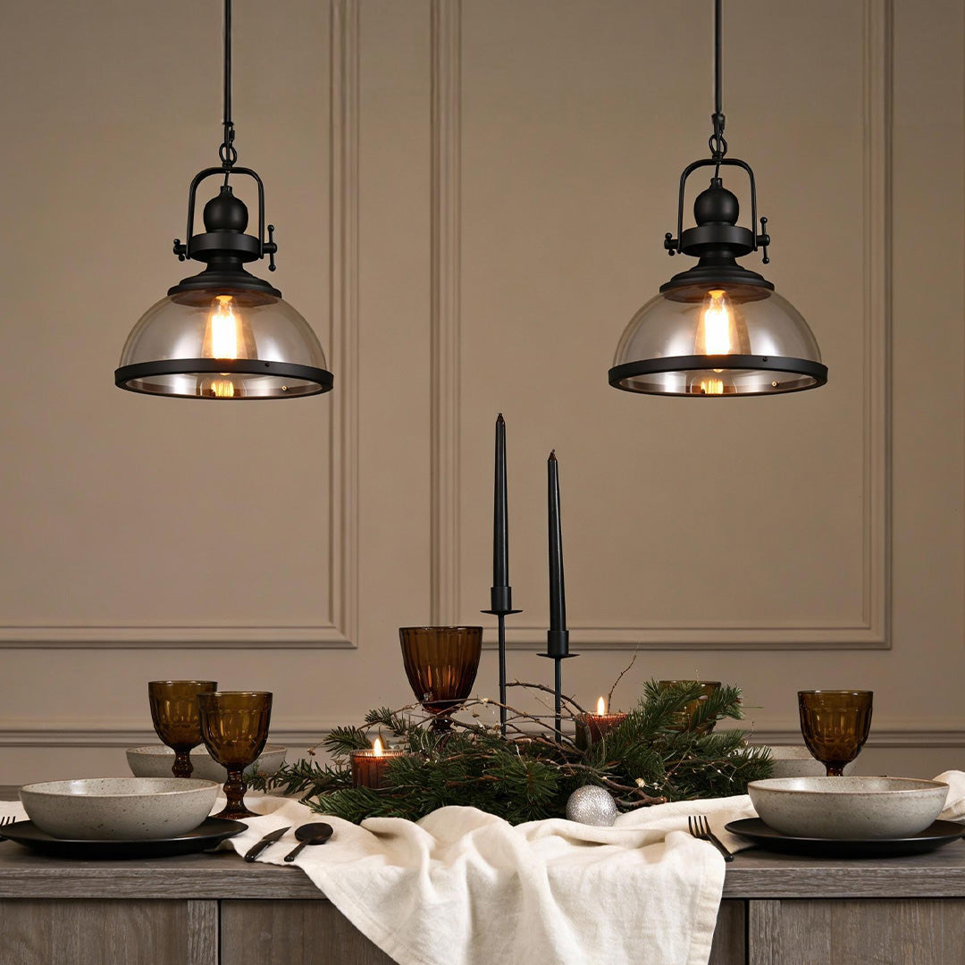 Clear Glass Pendant Lighting Retro Industrial Ceiling Light - product image 5