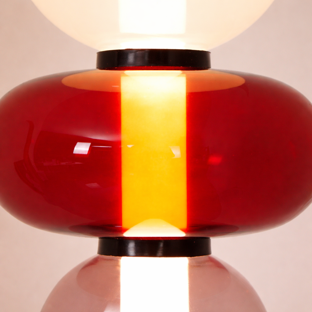 Modern Candy Stacked Glass Floor Lamp