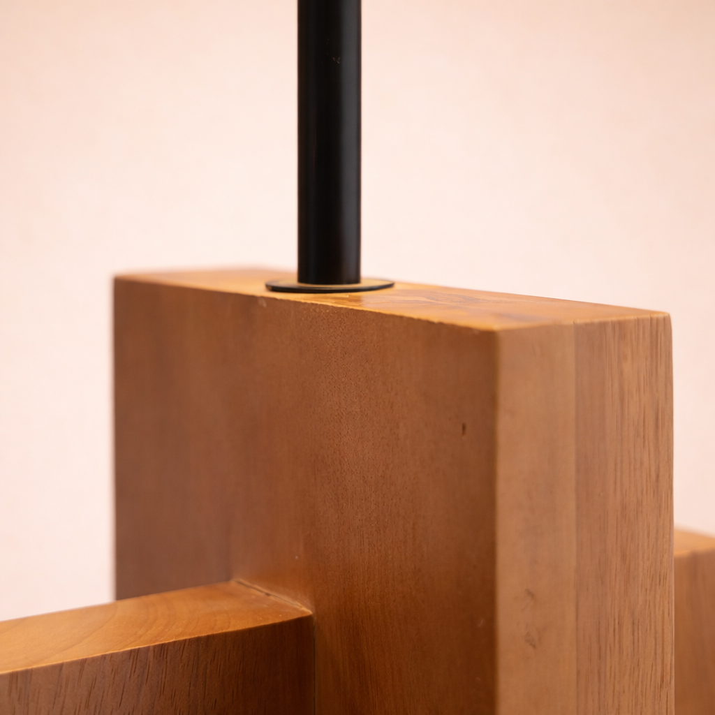 Natural Wood Floor Lamp Minimalist Wooden Floor Light