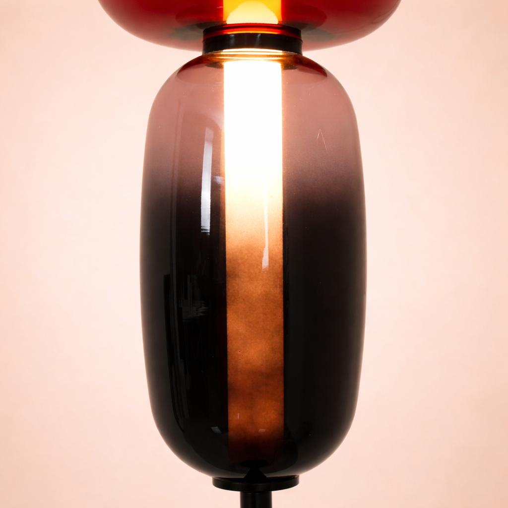 Modern Candy Stacked Glass Floor Lamp
