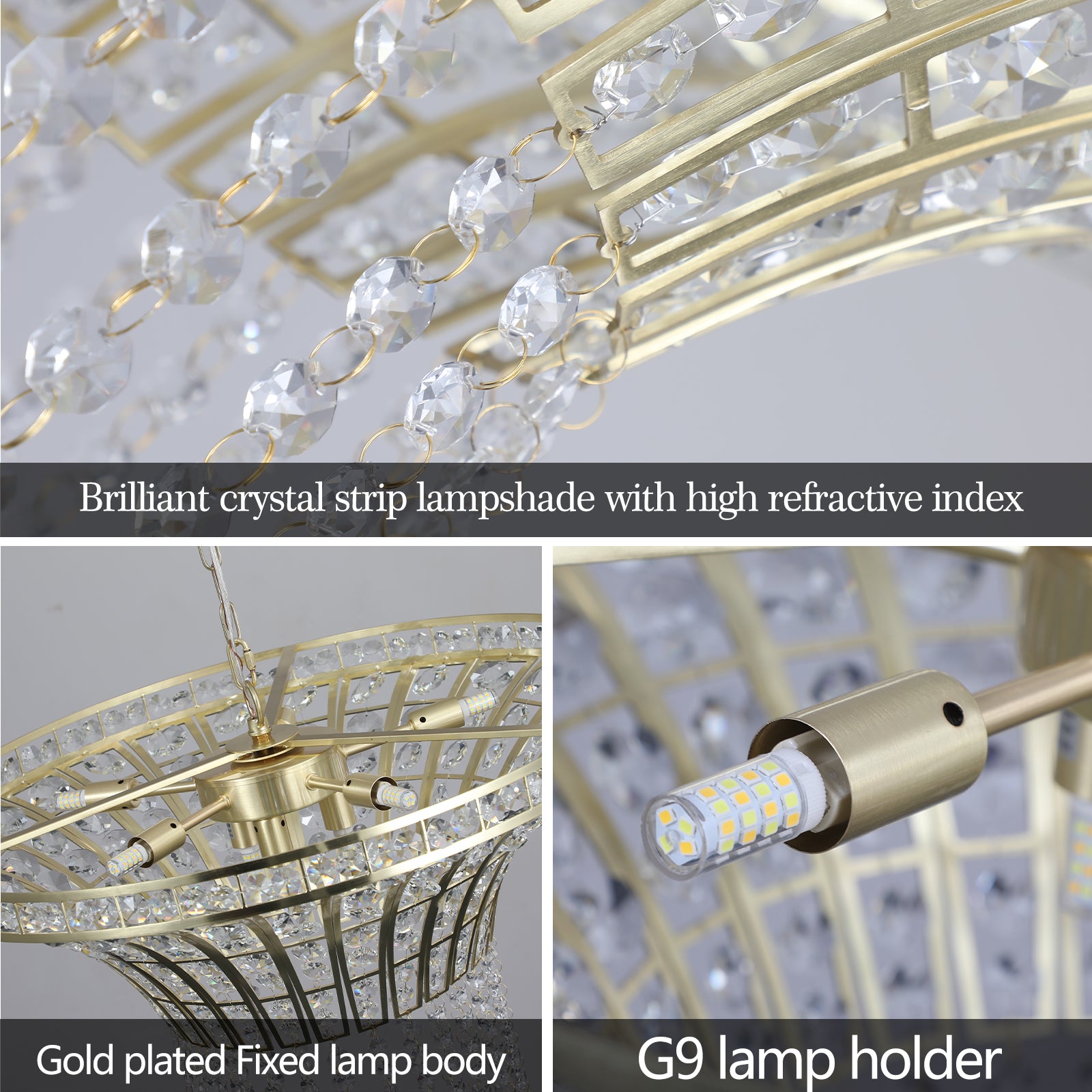 Modern Luxury Horn-Shaped Chandelier