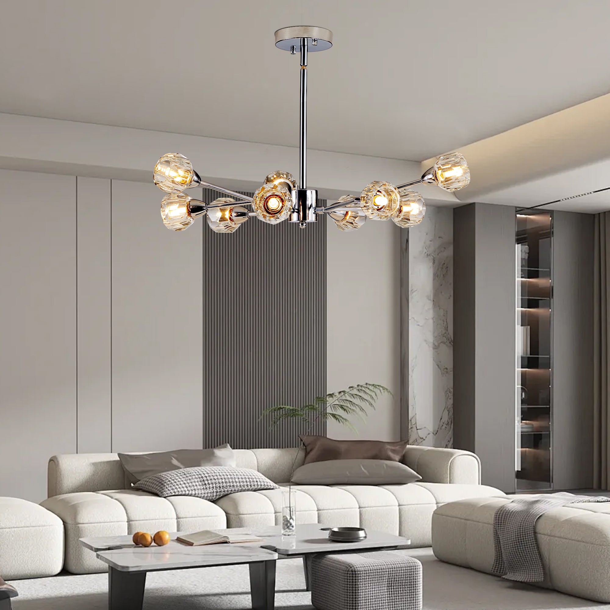 Modern Luxury Radiant Molecular Chandelier