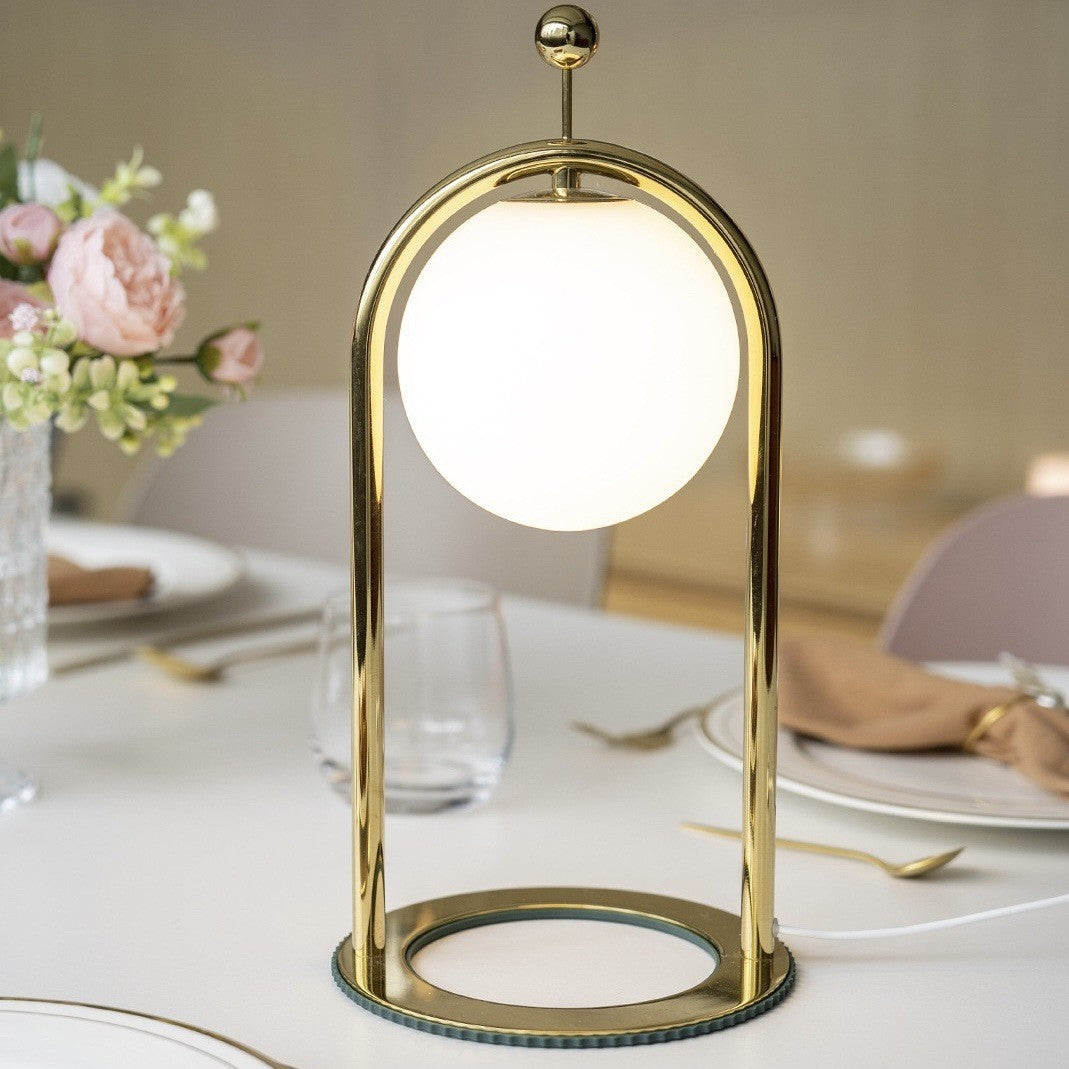 Minimalist Cream Bedside Table Lamp