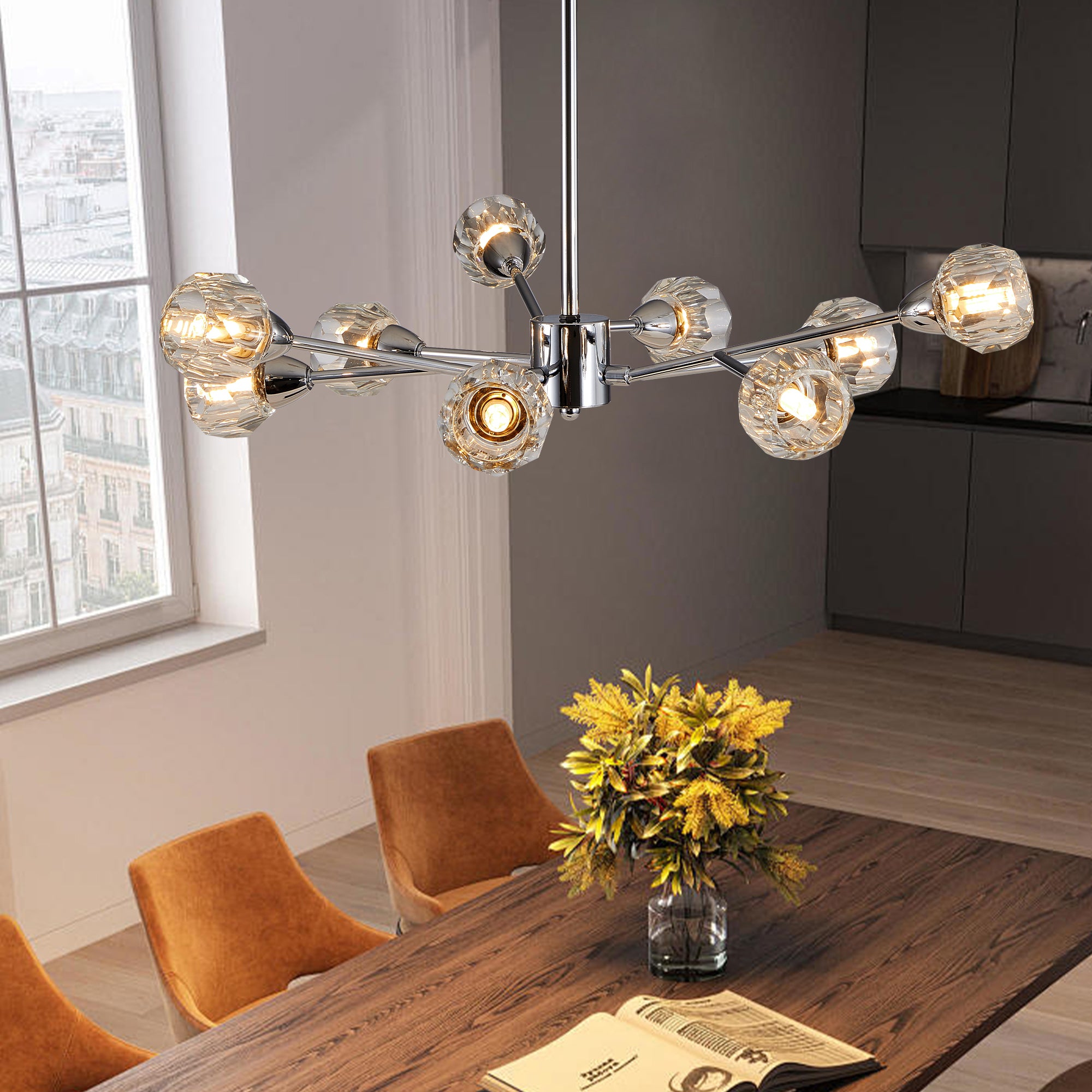 Modern Luxury Radiant Molecular Chandelier