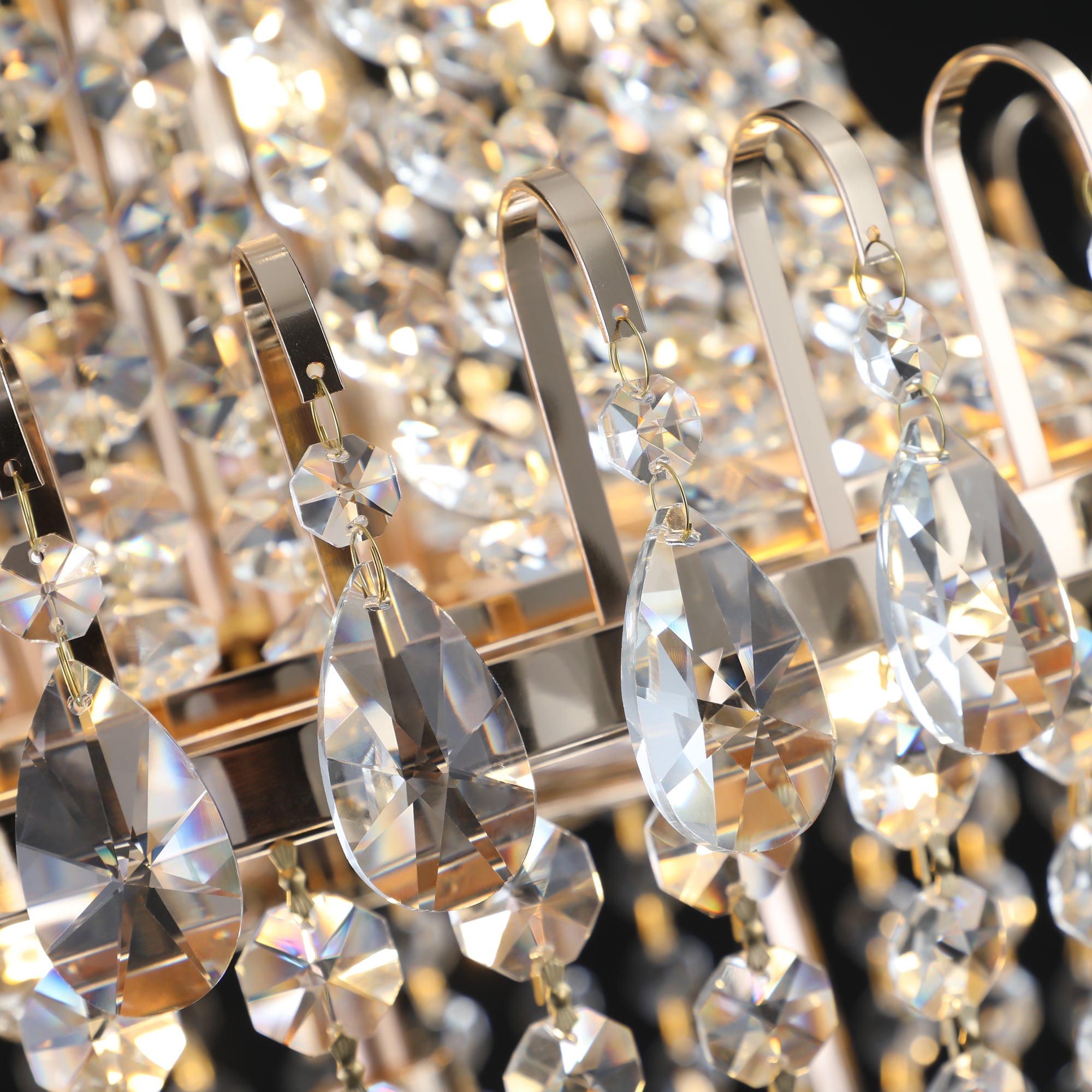 Luxury Gold Crystal Chandelier Ceiling Light