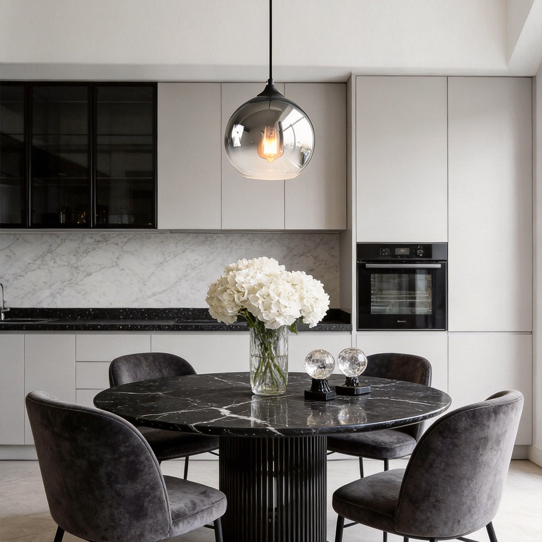 Glass Round Pendant Light Modern Single-Ball Ceiling Light - product image 11