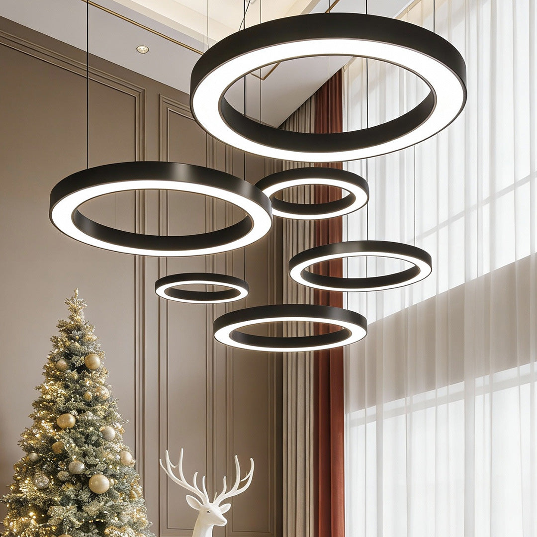LED Pendant Ring Ceiling Light Modern Metal Acrylic Light - product image 6