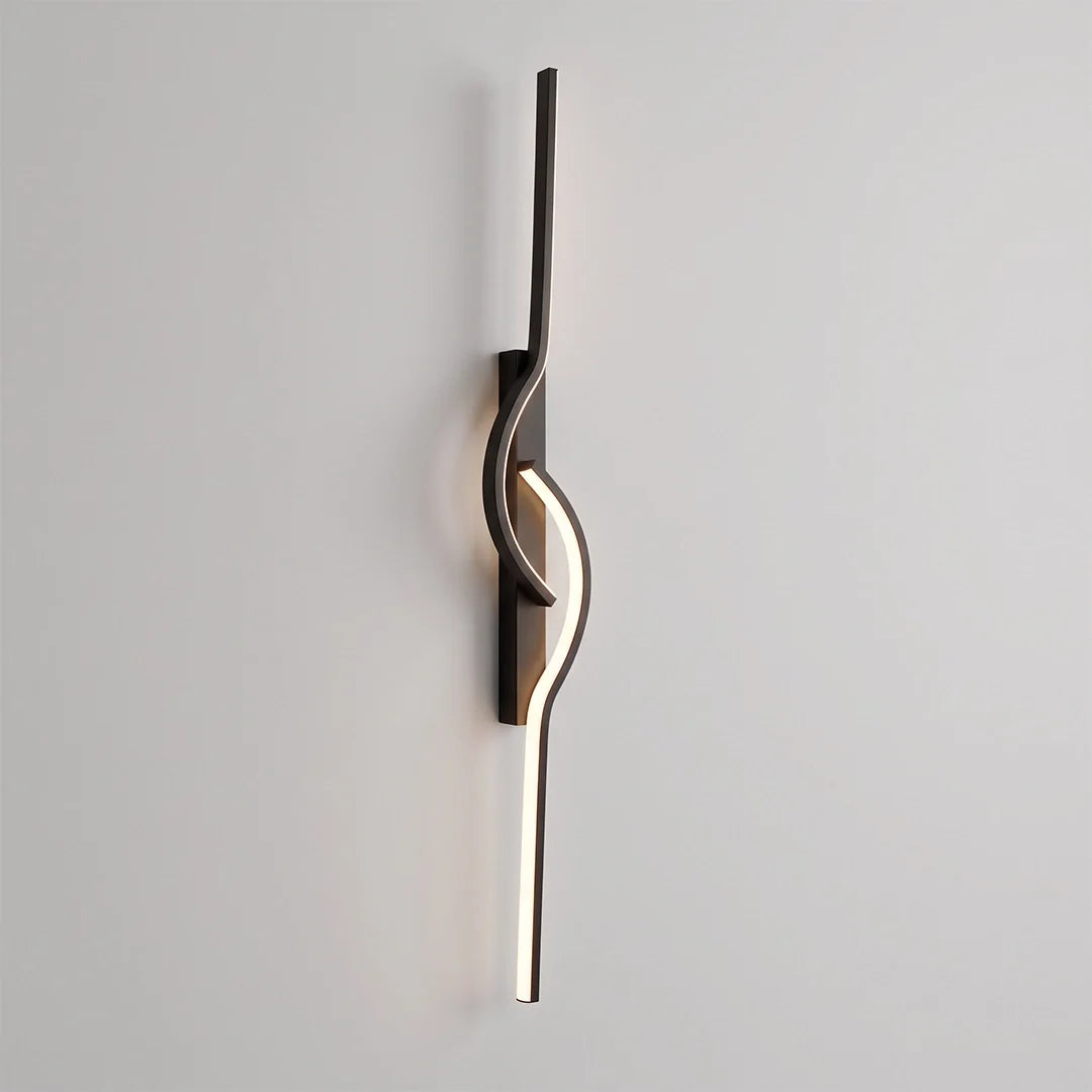 Modern Linear Wall Sconce Creative Black Aluminum Lamp - product image 9