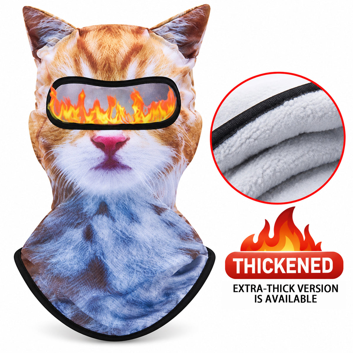 Funny Animal Print Face Covering Lightweight Outdoor Mask for Cycling Hiking and Sports