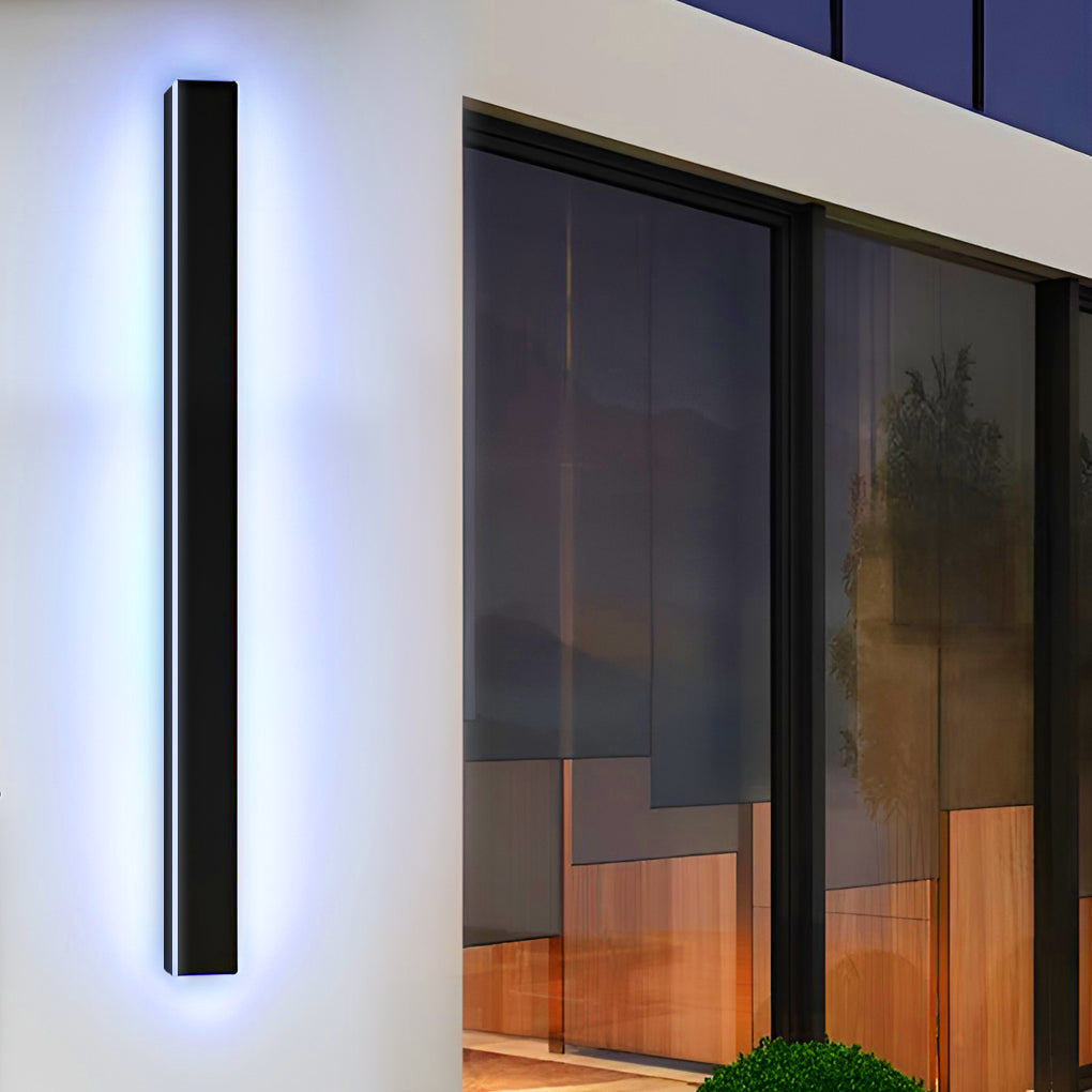 Outdoor Strip Wall Light Black Linear LED Integrated Light - product image 12