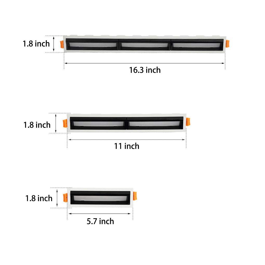 Recessed Linear Light Fixture Embedded LED Anti-Glare Spotlight - product image 10