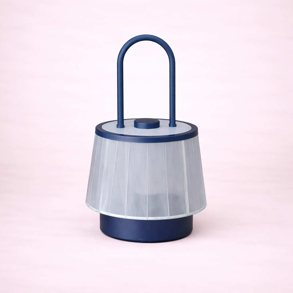Minimalist Fabric Accent Table Lamp with USB Charging