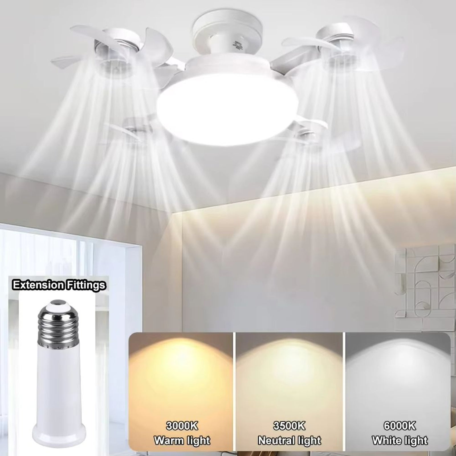 Smart Drone Fan Light Ceiling Lamp