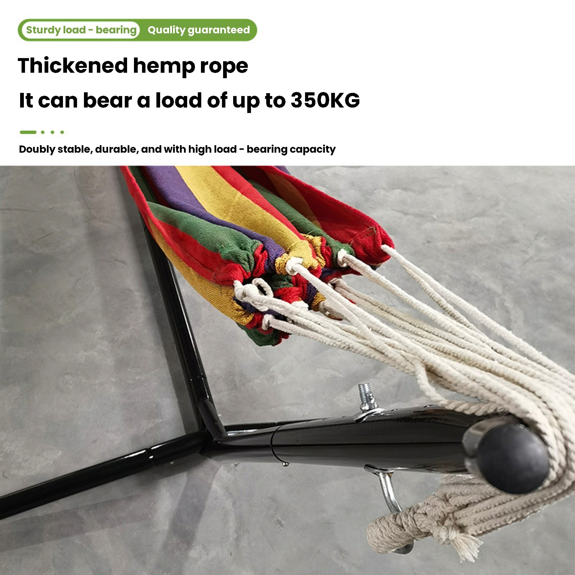 Brazilian-Style Canvas Hammock with/without Metal Stand & Storage Bag